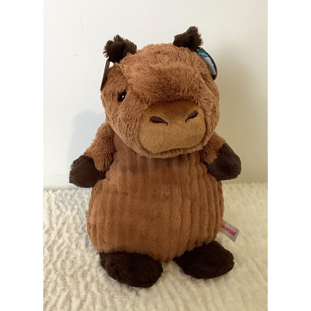 Cabybara Huggle‎ Pals - 12.5" Cozy Cuddly Stuffed Animal New Brown Plush Aurora